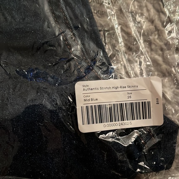 NWT Everlane - The Authentic Stretch High-Rise Skinny in Mid Blue Size 26 - Picture 5 of 6